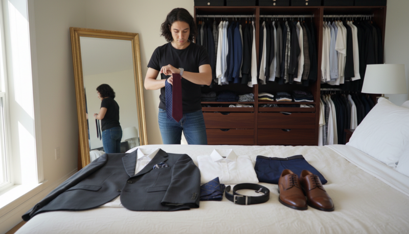 priprema odeće za sastanak priprema odeće za sastanak